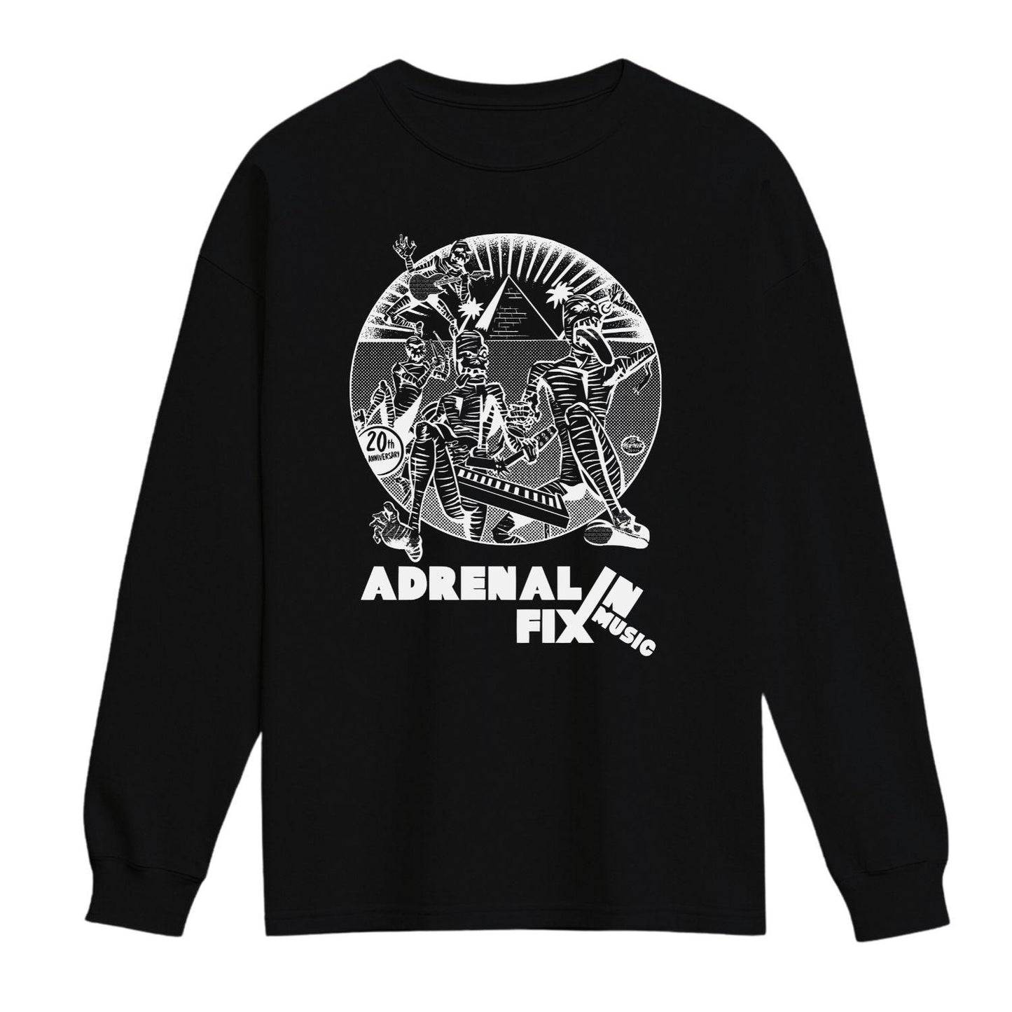 adrenalin fix music long sleeve shirt