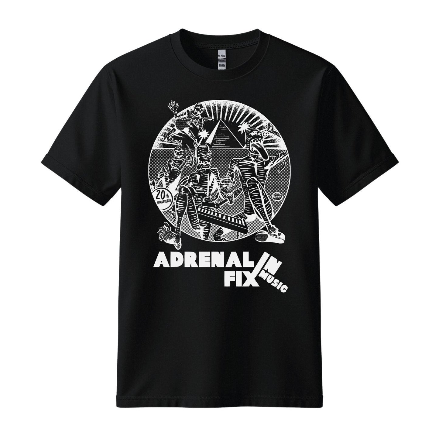 adrenalin fix music black t-shirt distroville