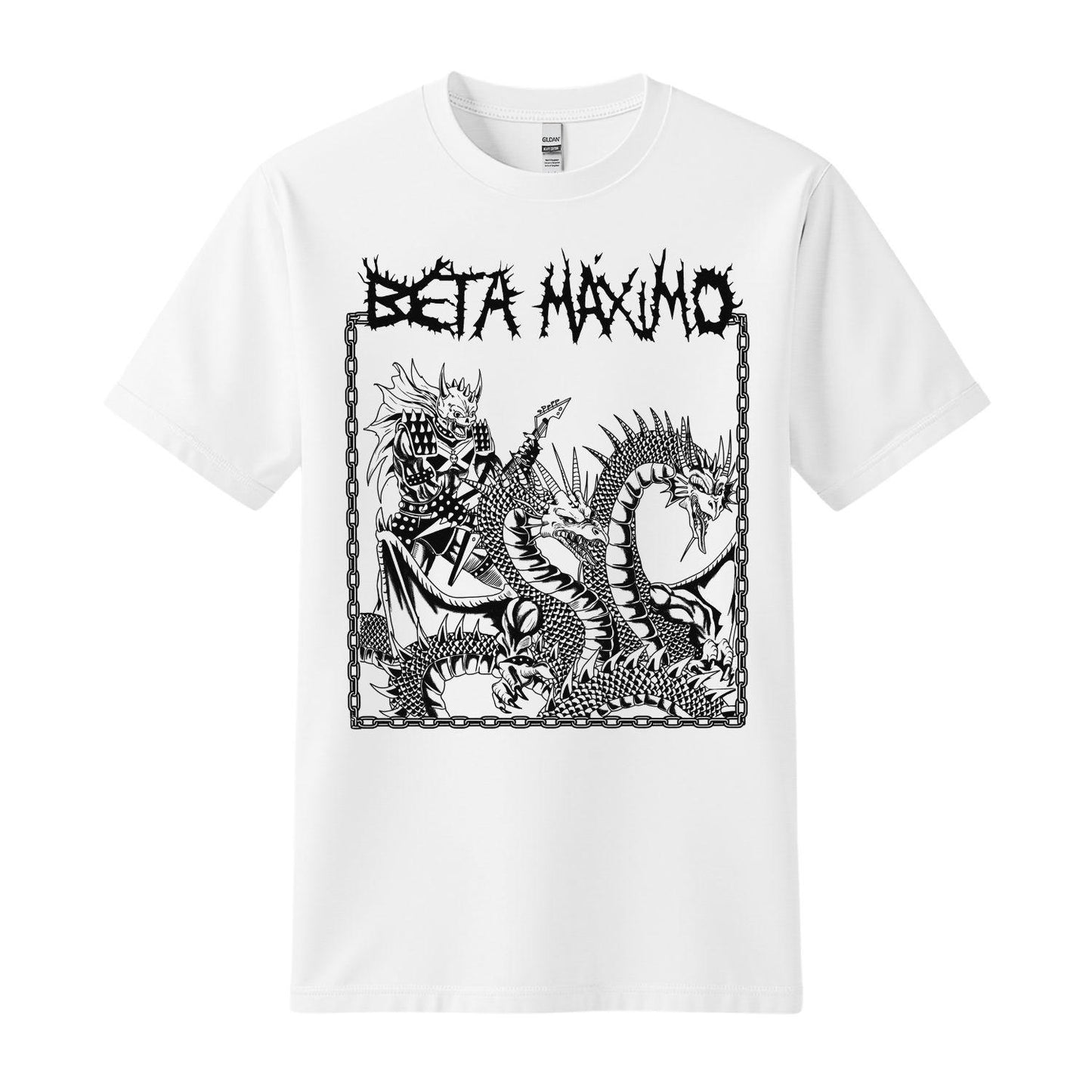 beta maximo t-shirt dragones white