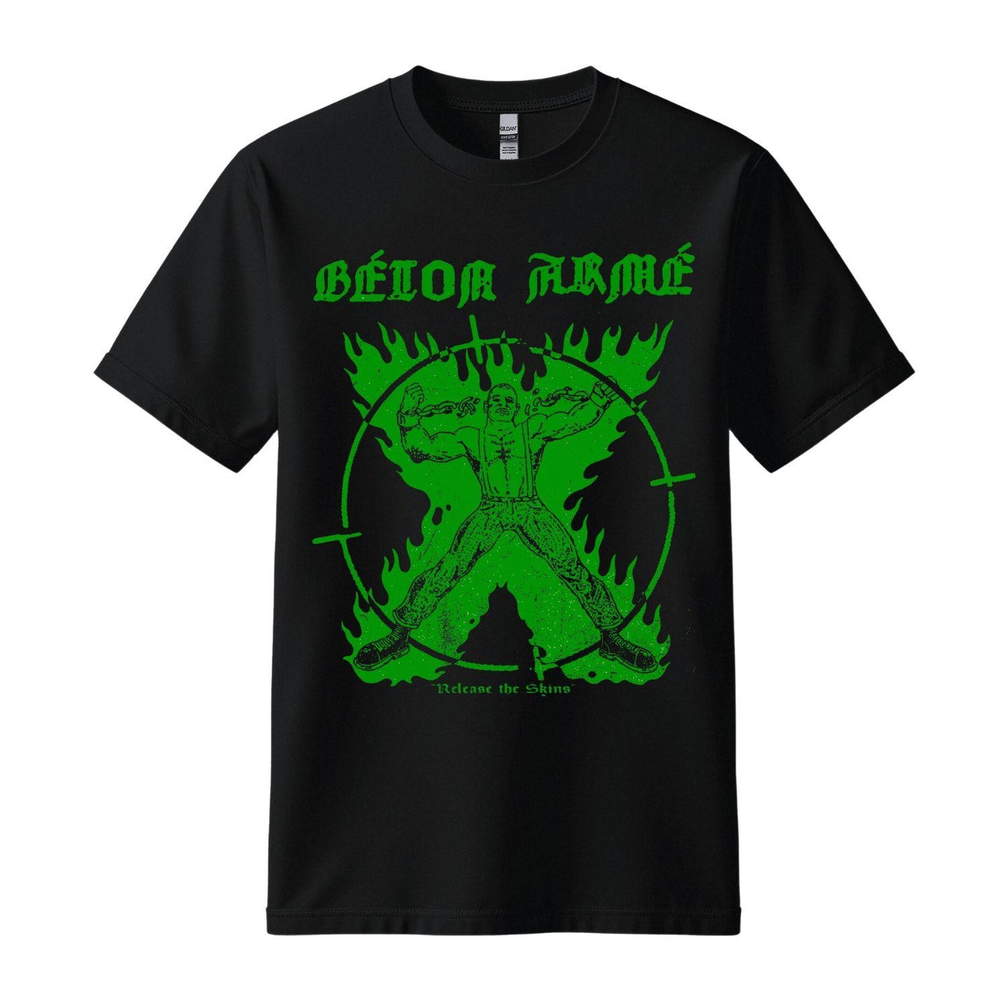 Béton Armé T-Shirt Release the Skins Punk Oi band Montreal