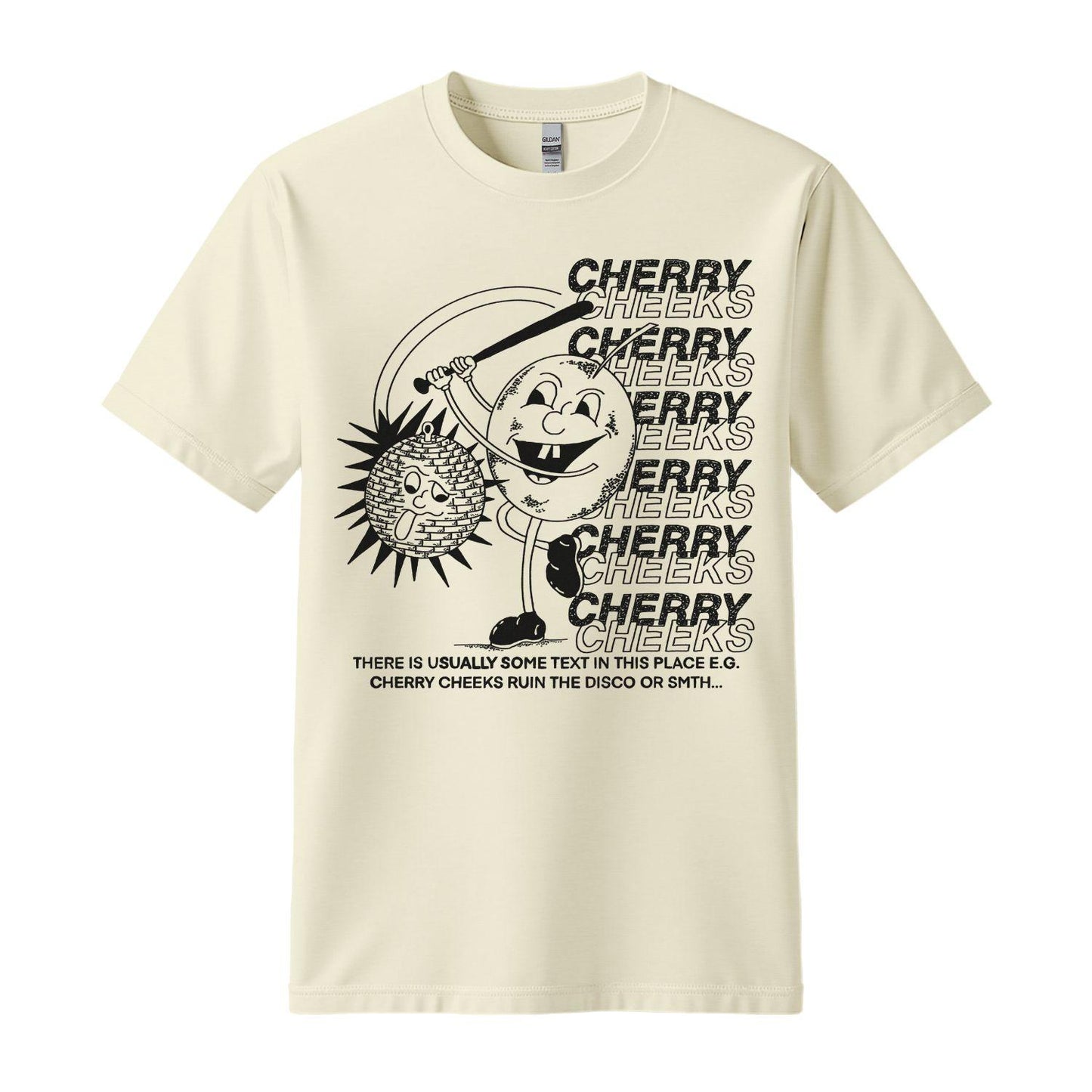 cherry cheeks t-shirt disco