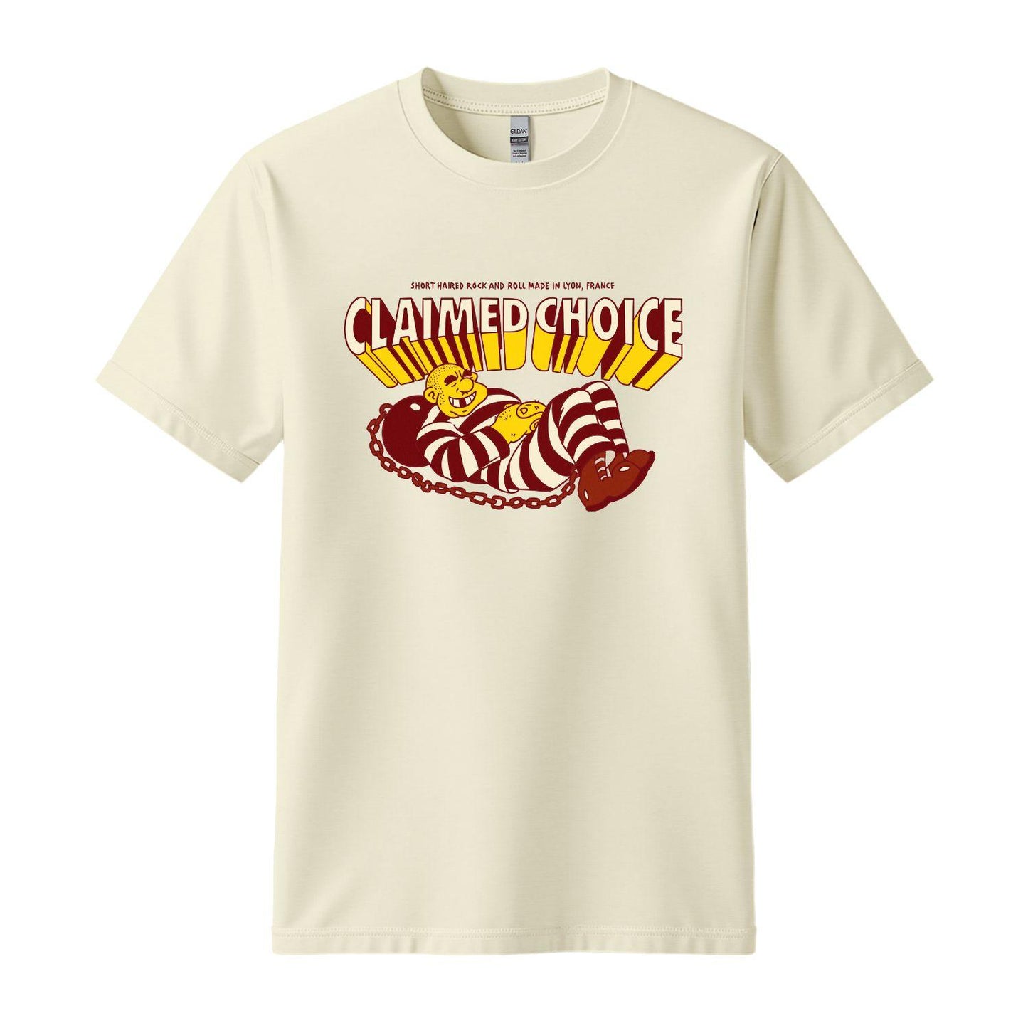 claimed choice beige t-shirt prisoner