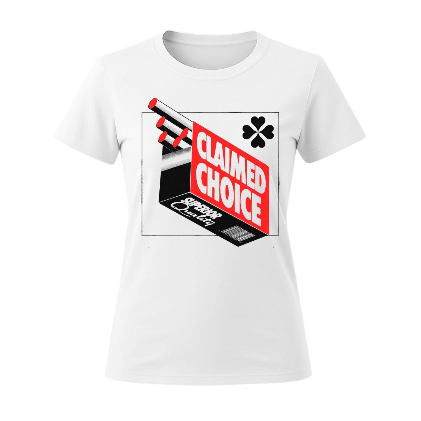 claimed choice t-shirt women cigarette