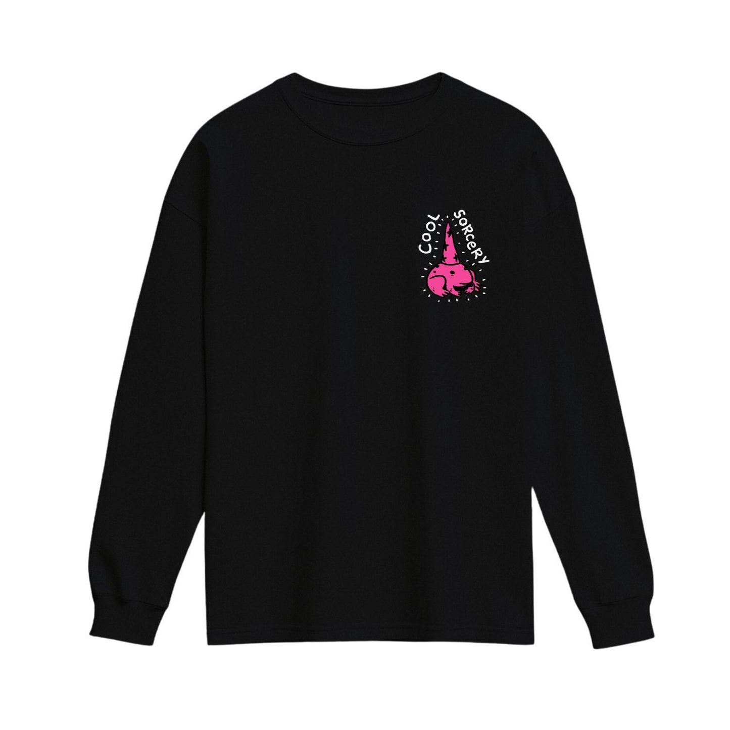 cool sorcery long sleeve shirt black frog