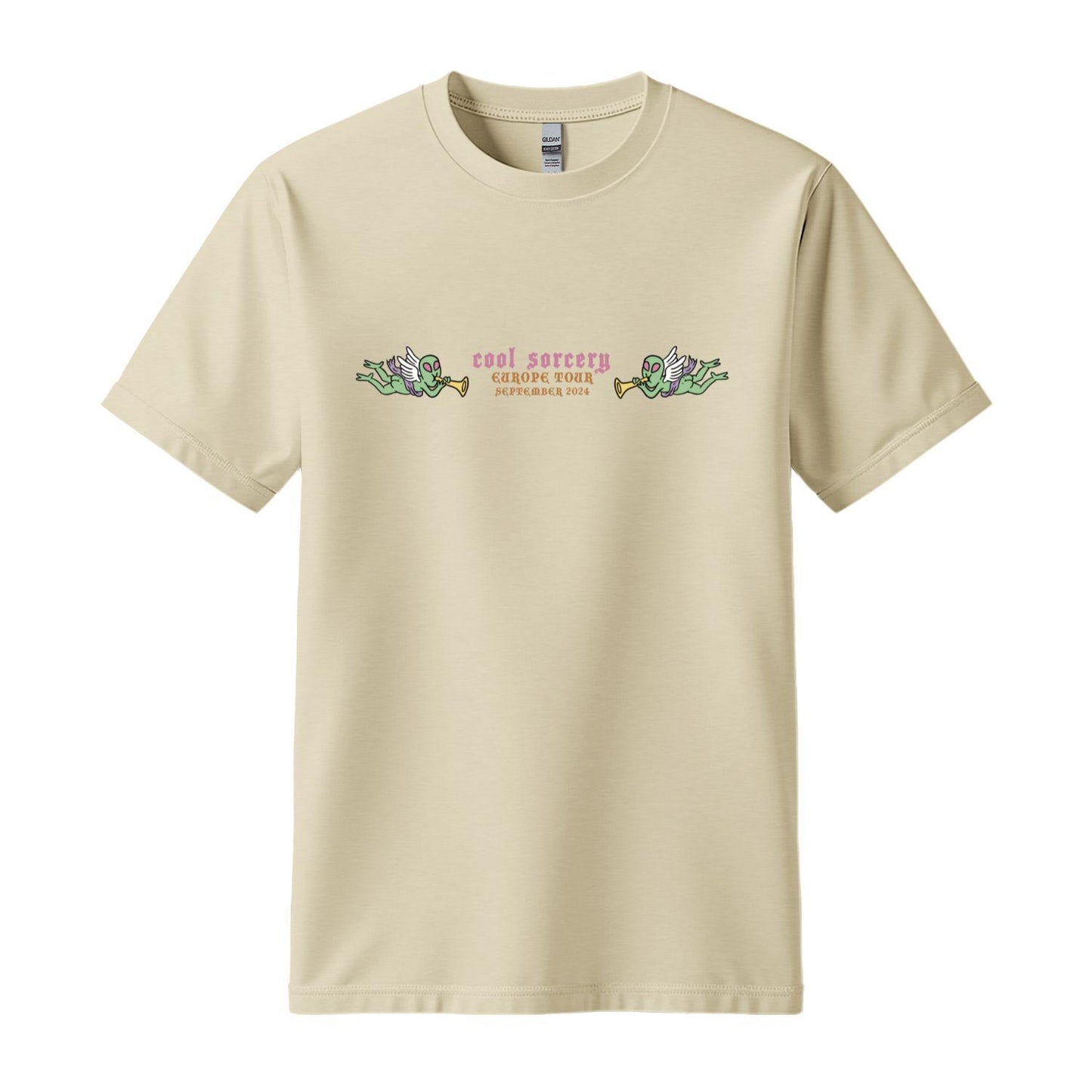cool sorcery t-shirt euro tour beige