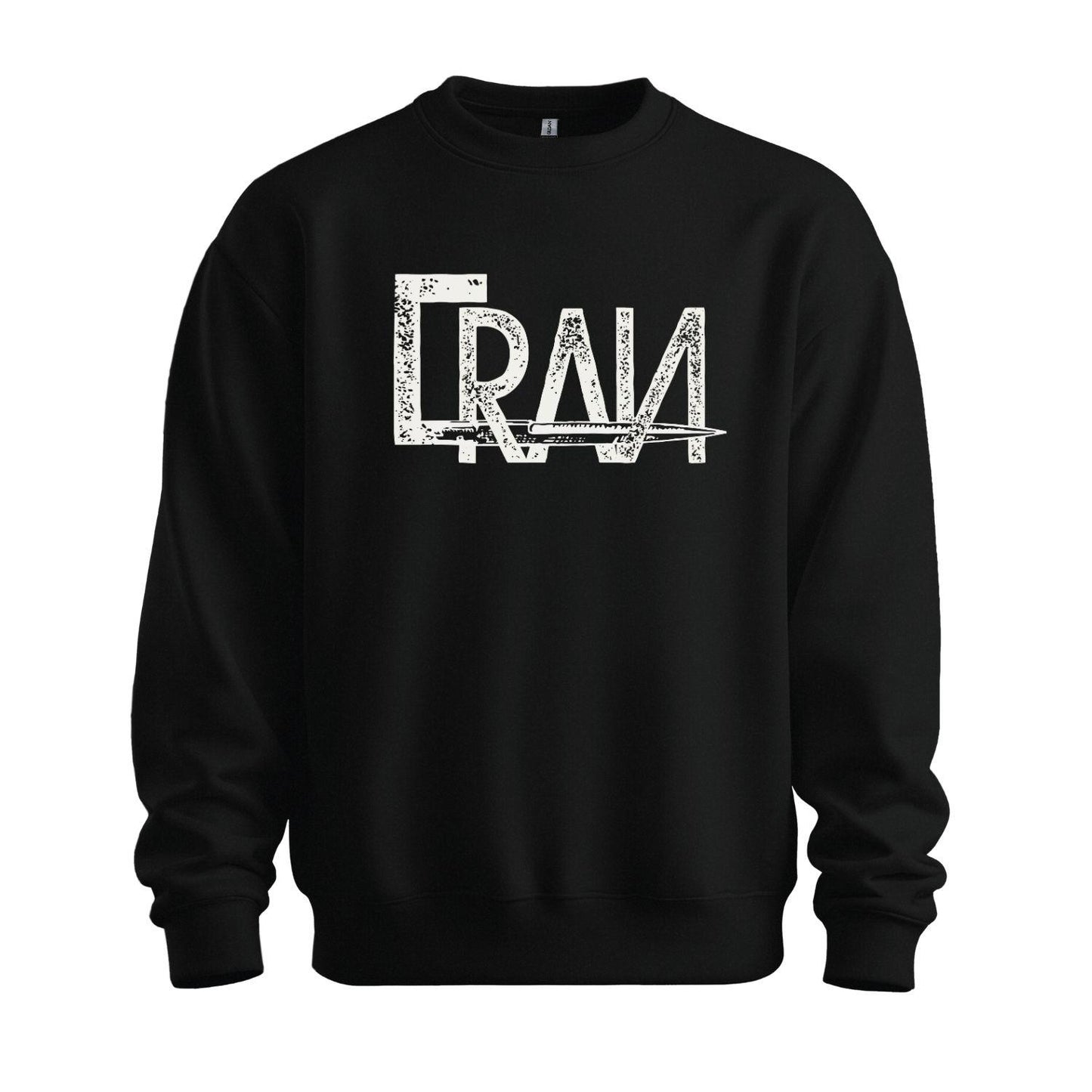 cran black sweatshirt knife design