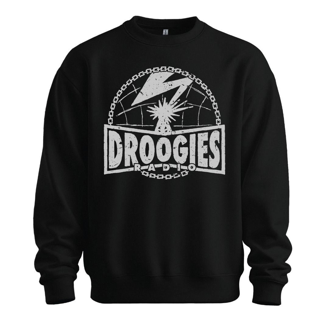 Droogies Radio sweatshirt black grey