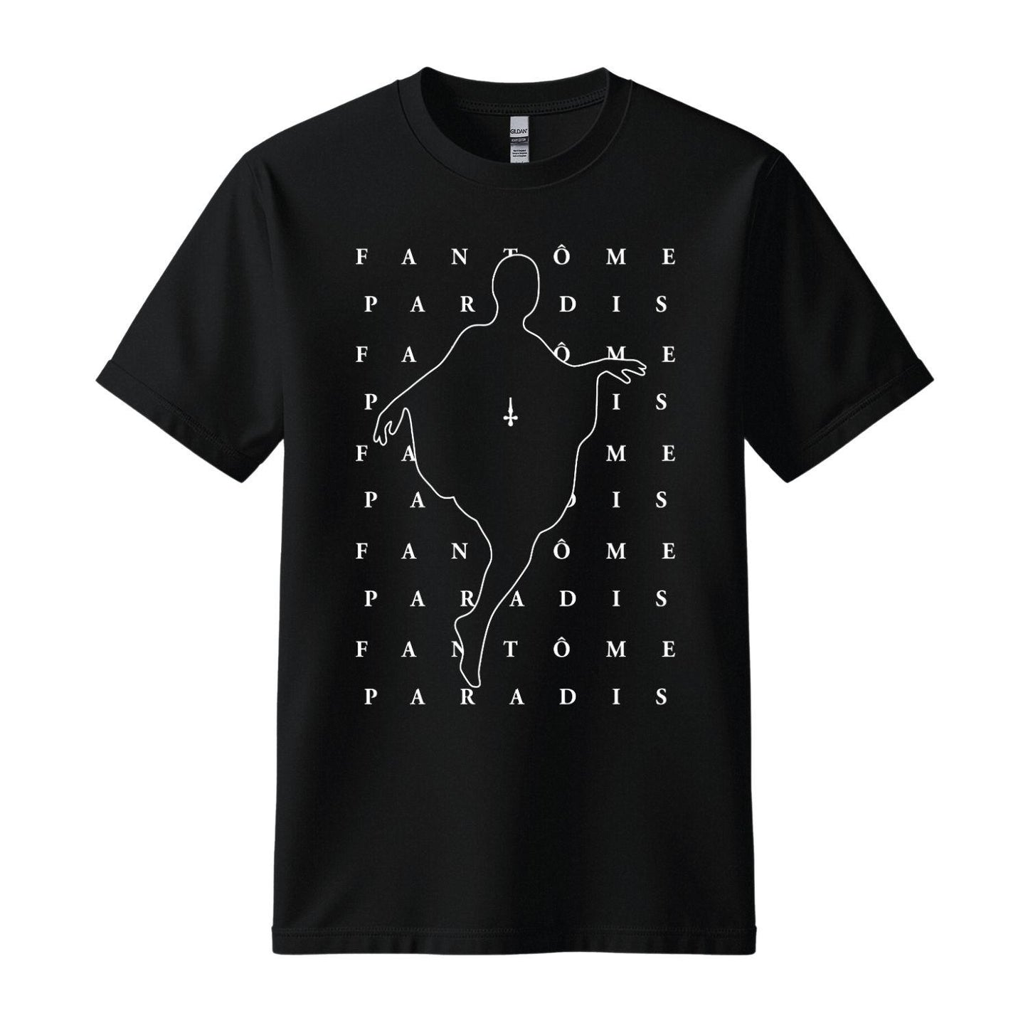 fantome paradis black t-shirt ghost design