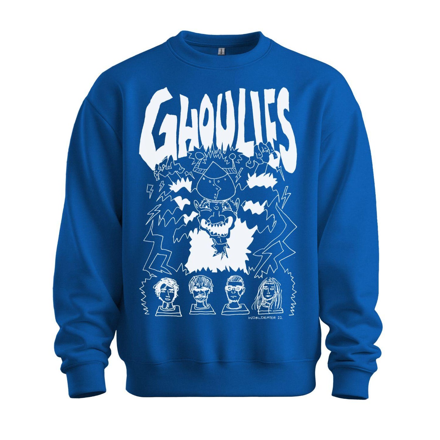 ghoulies sweatshirt blue halloween