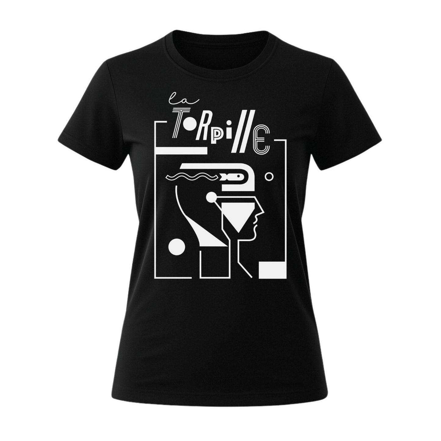 la torpille bar lyon france t-shirt black women's fit