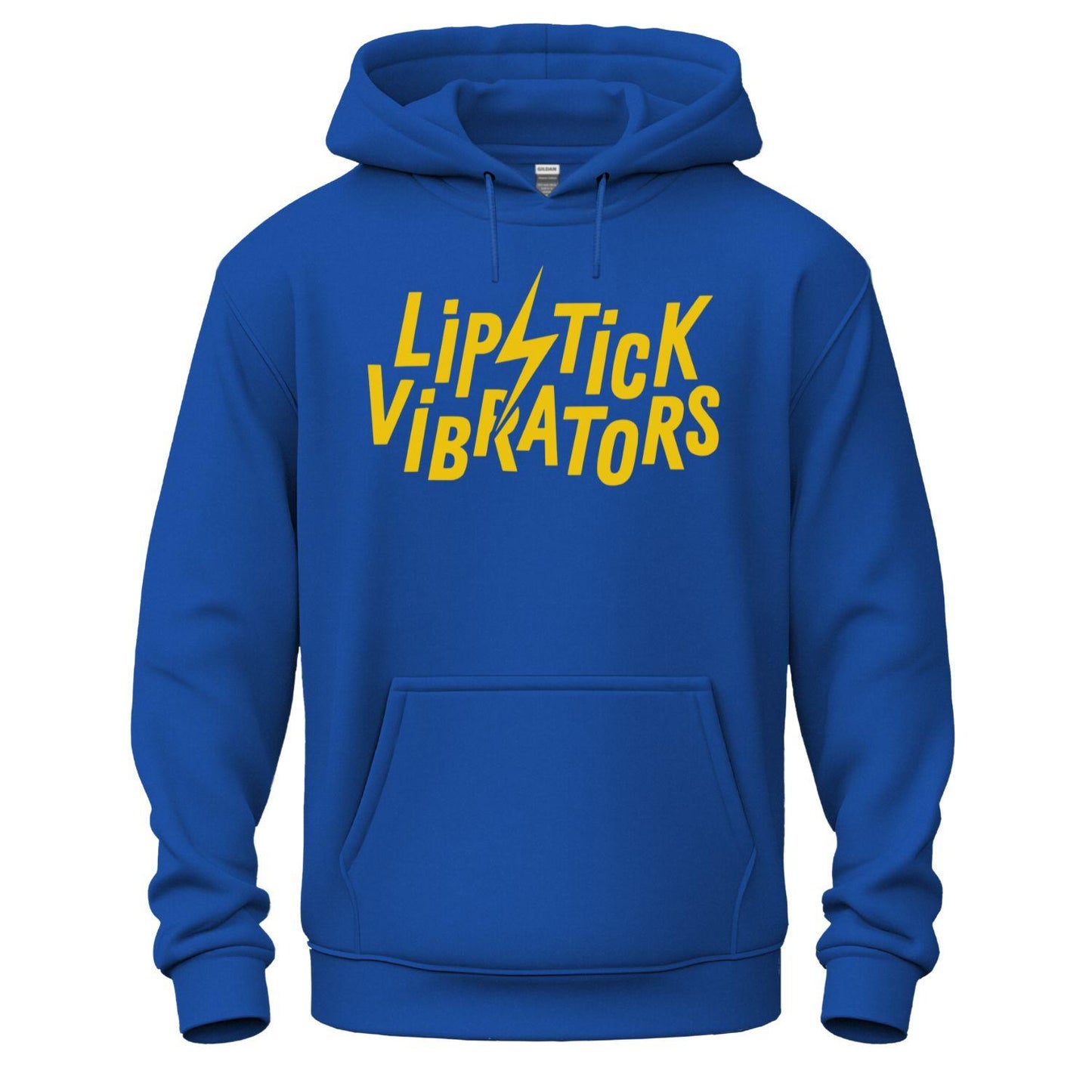 lipstick vibrators blue hoodie