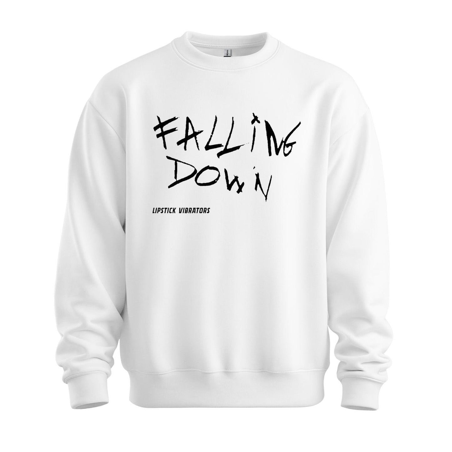 lipstick vibrators white sweatshirt falling down