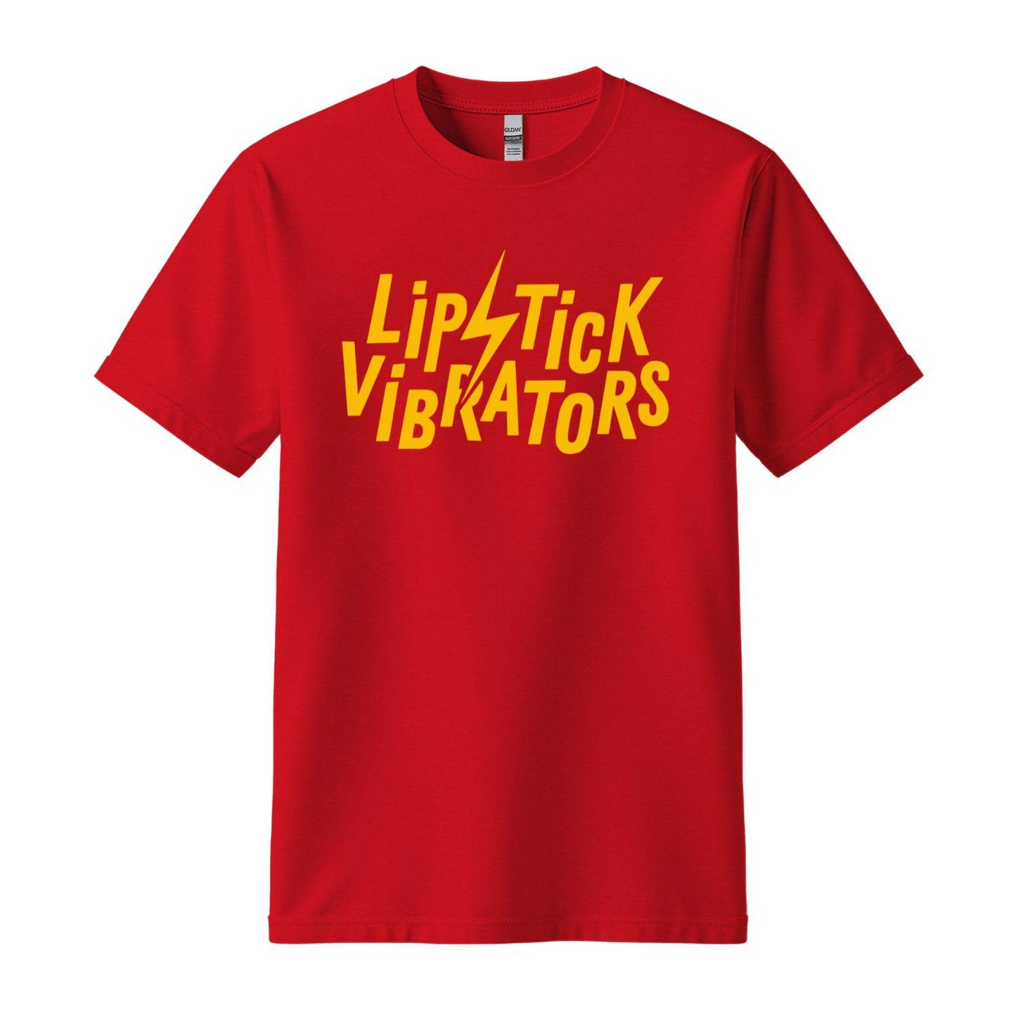 lipstick vibrators red t-shirt logo