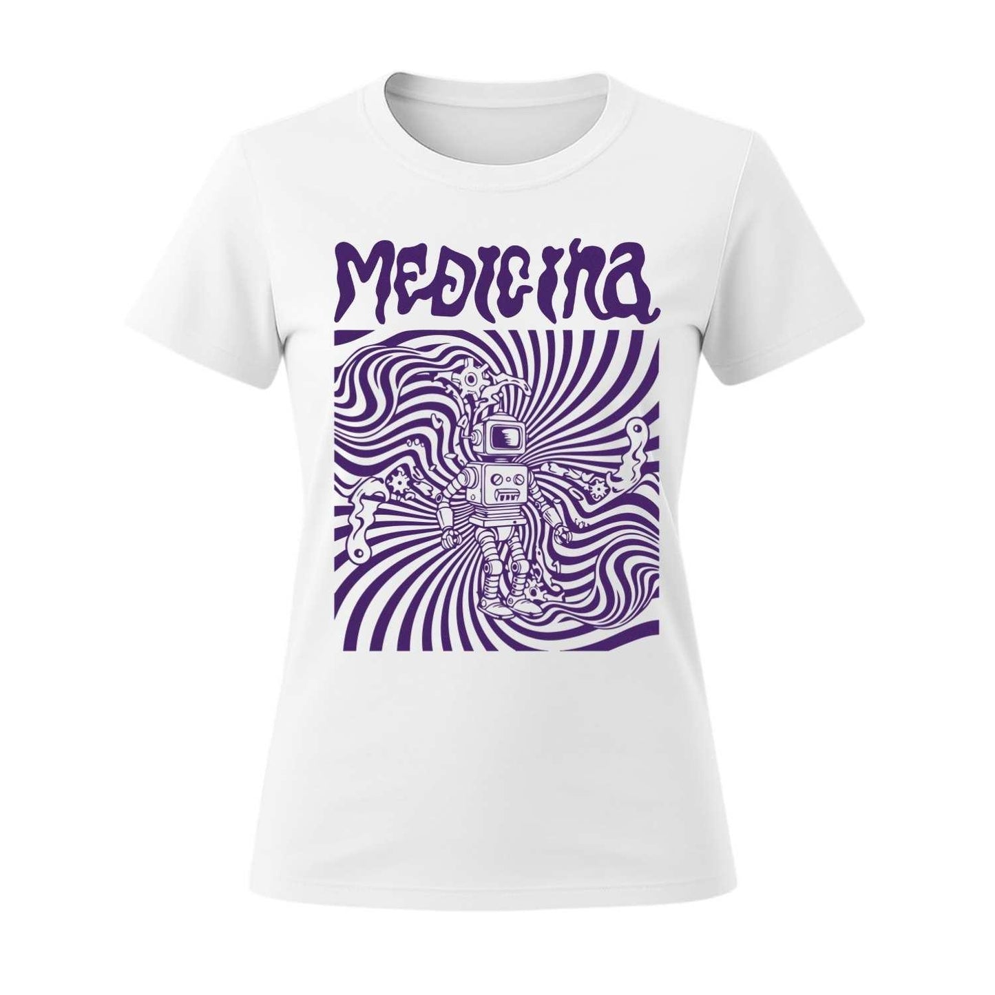 medicina women's white t-shirt