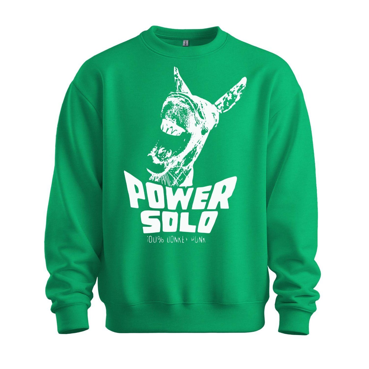 powersolo sweatshirt donkey punk green white