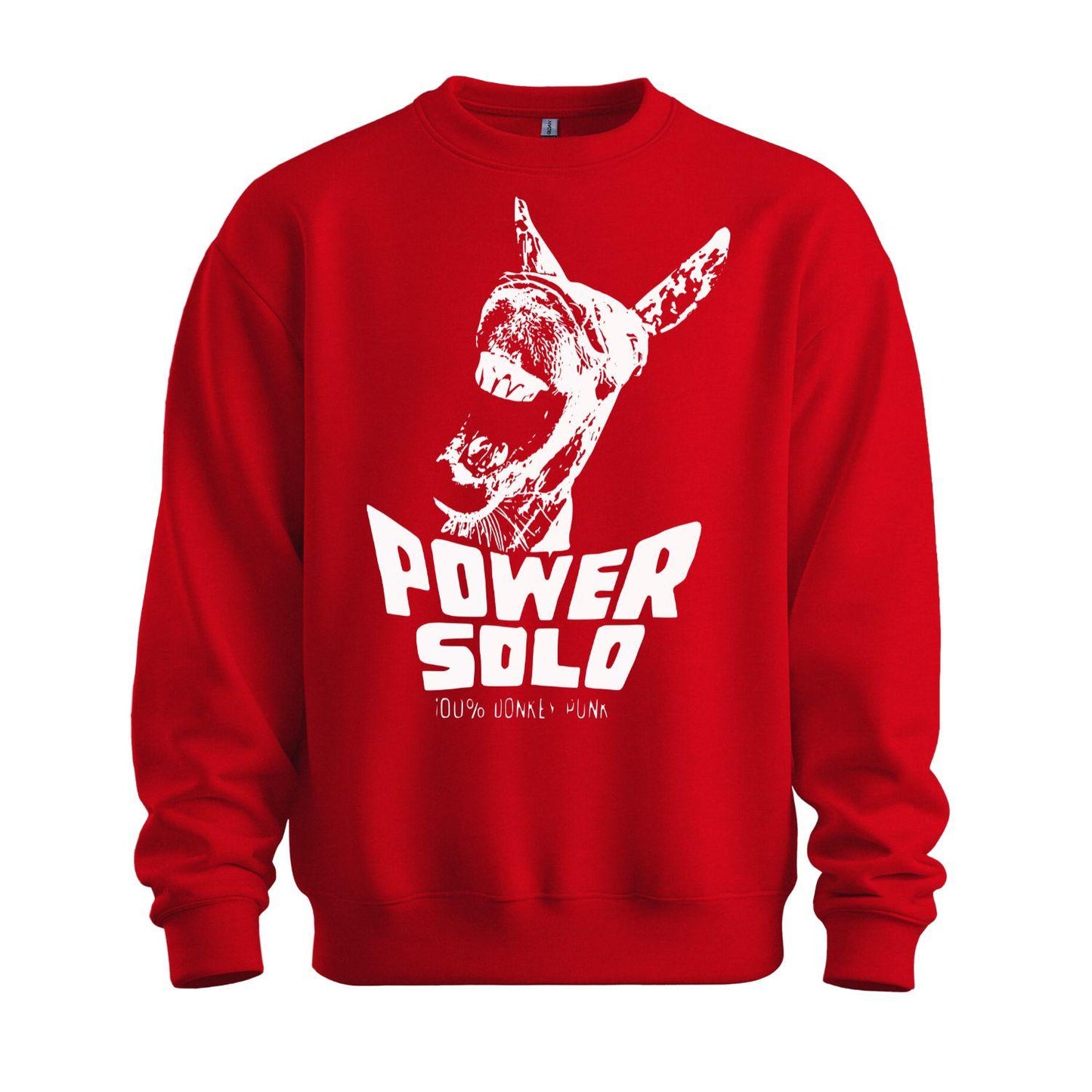 powersolo sweatshirt donkey punk red white