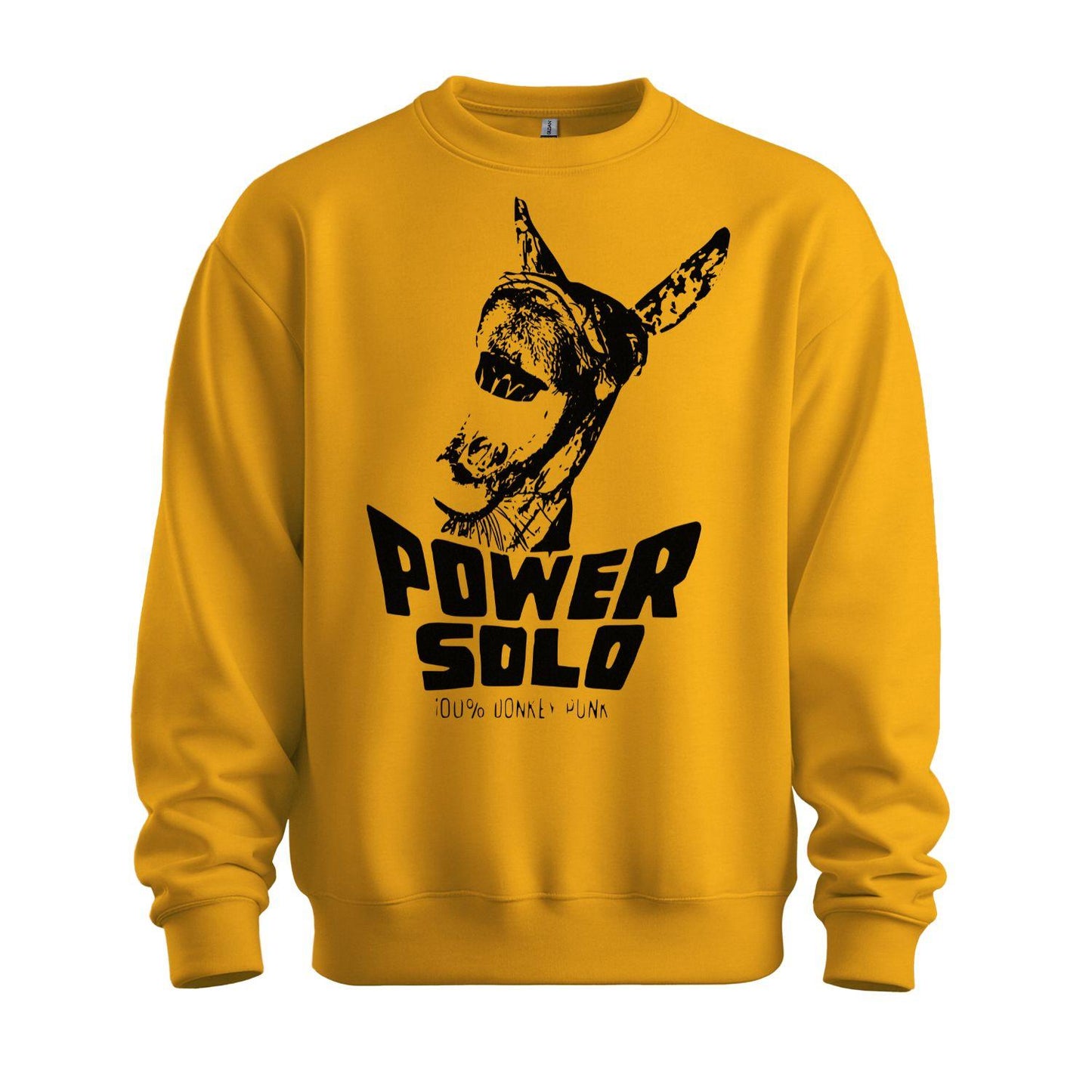 powersolo sweatshirt donkey punk yellow black