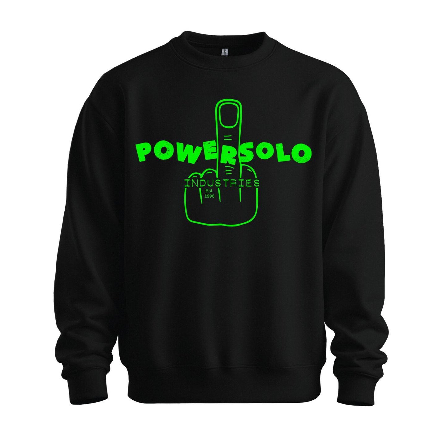 powersolo black sweatshirt industries