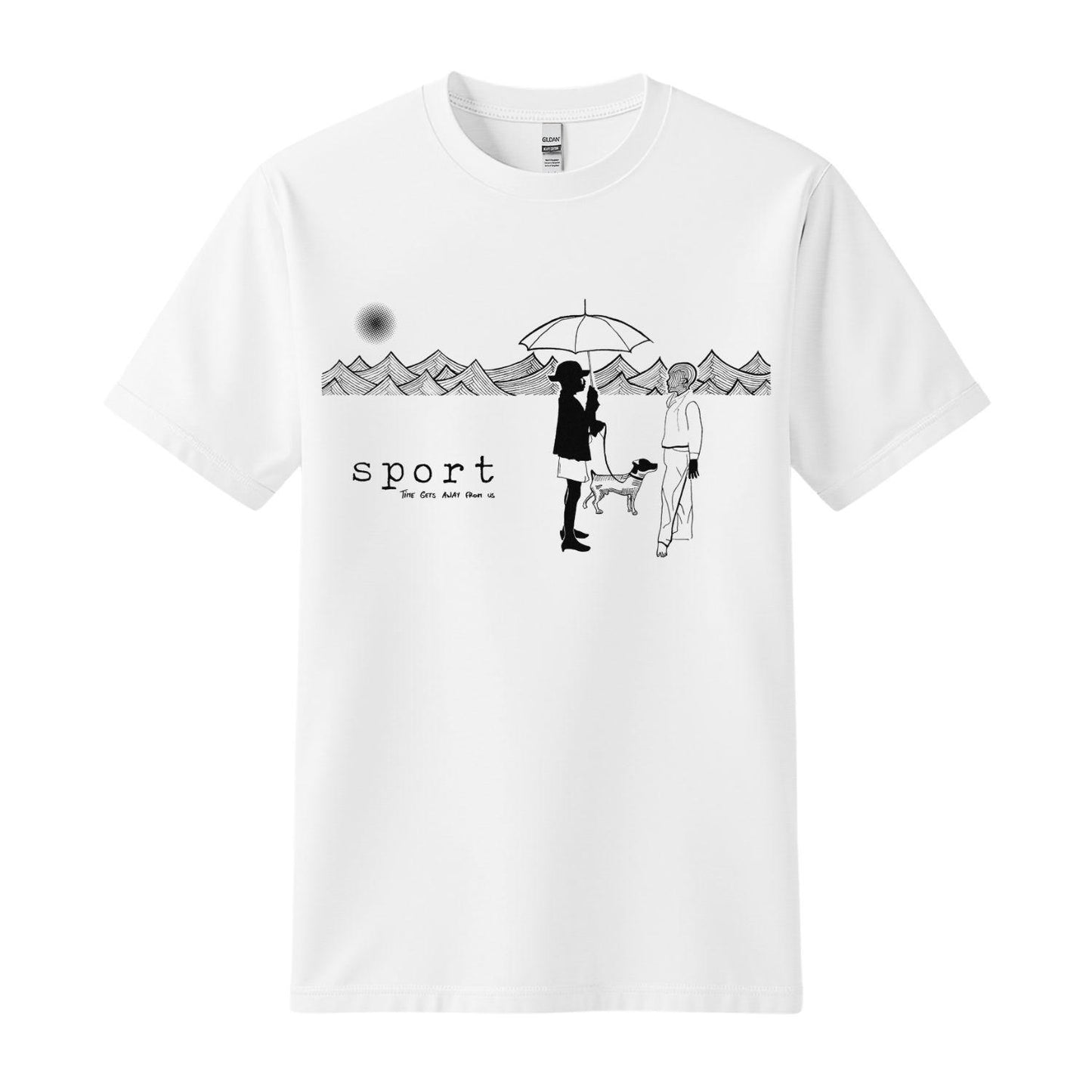 sport white t-shirt duel