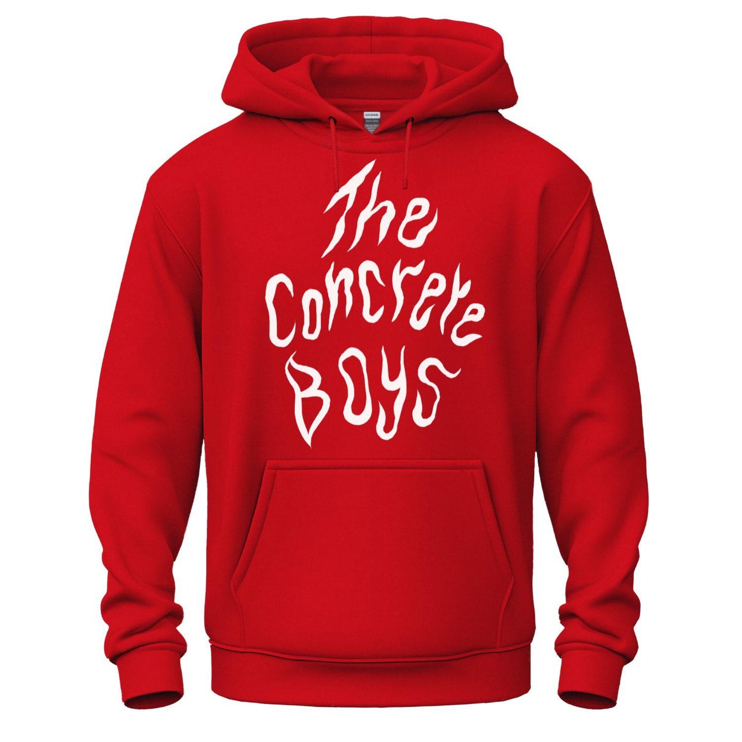 the concrete boys hoodie logo red
