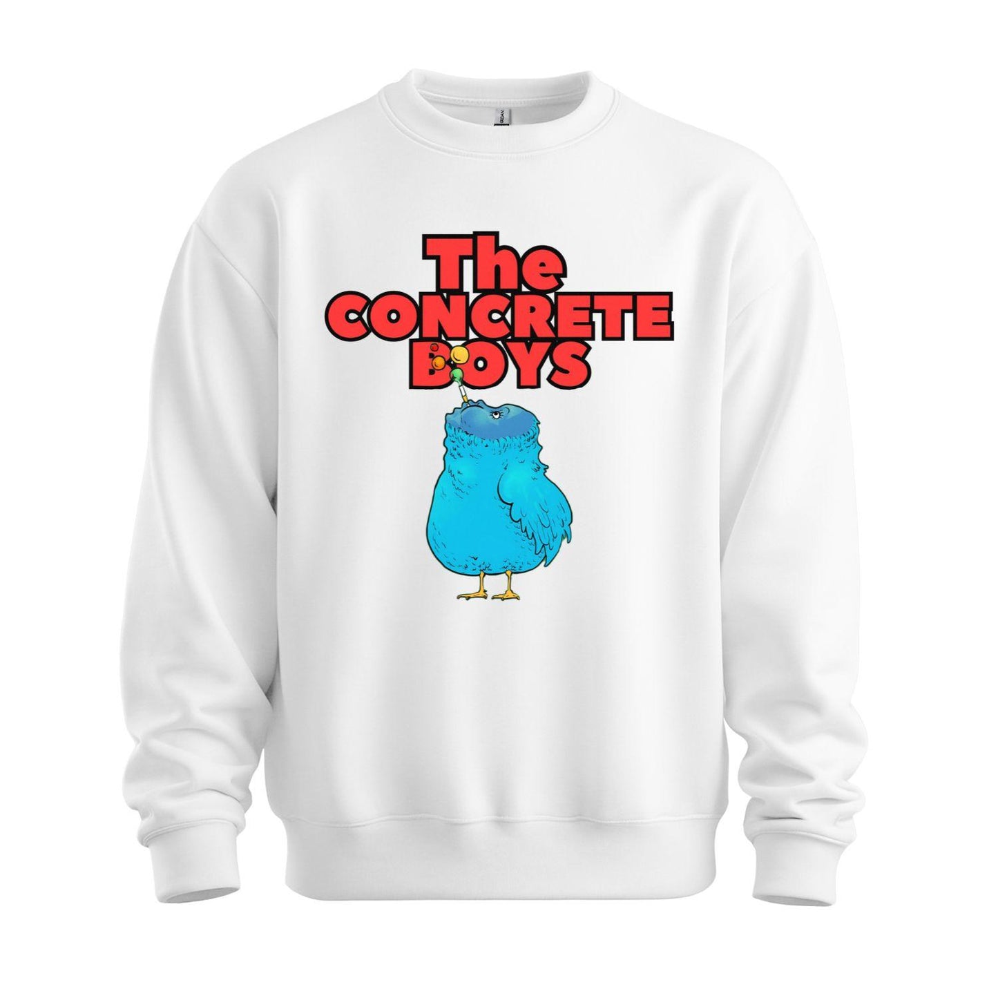 the concrete boys sweatshirt blue bird white
