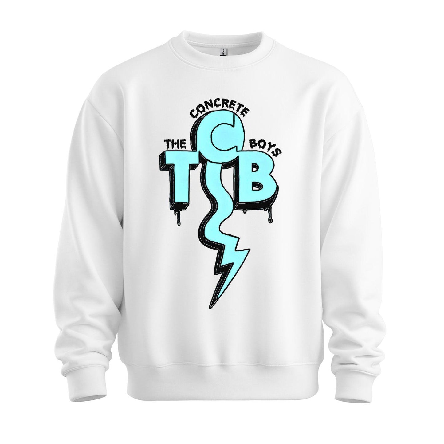 the concrete boys sweatshirt tcb white