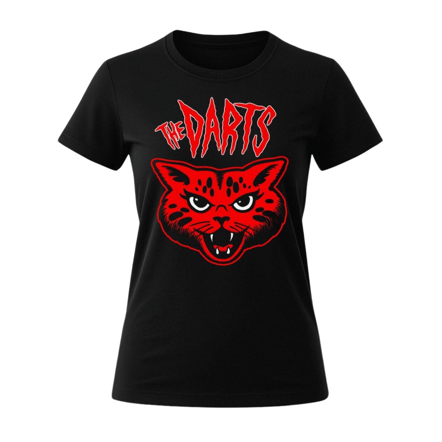 the darts merch women t-shirt cat