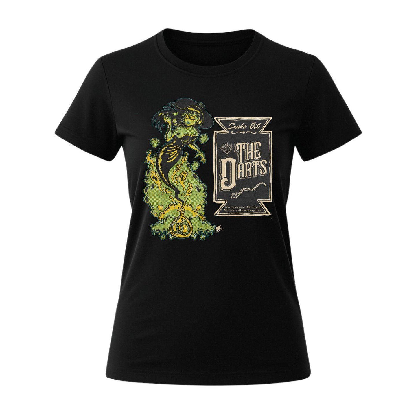 the darts women's t-shirt snake oil