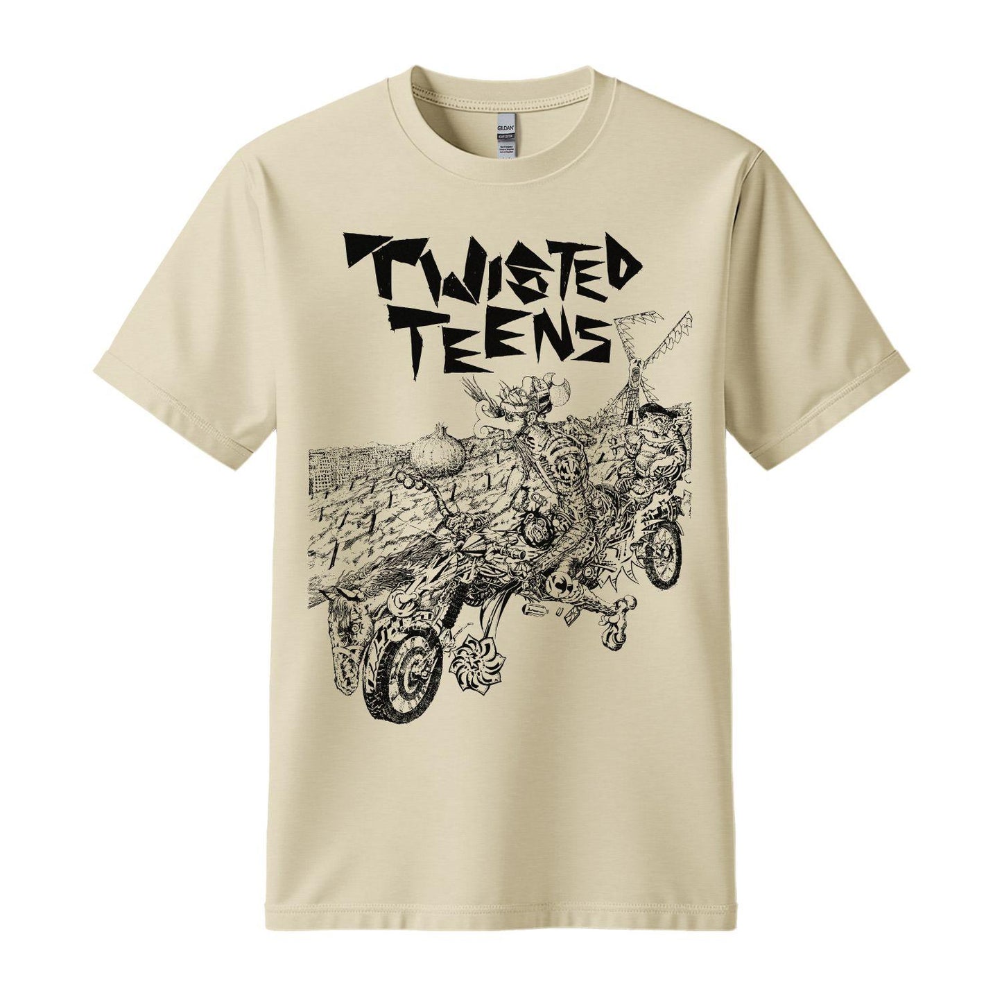 twisted teens t-shirt don quixote beige