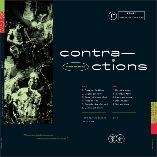 CONTRACTIONS - Demain est annulé LP Vinyl distroville.myshopify.com