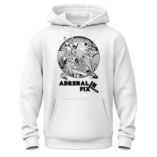 Adrenalin Fix Music - White Hoodie