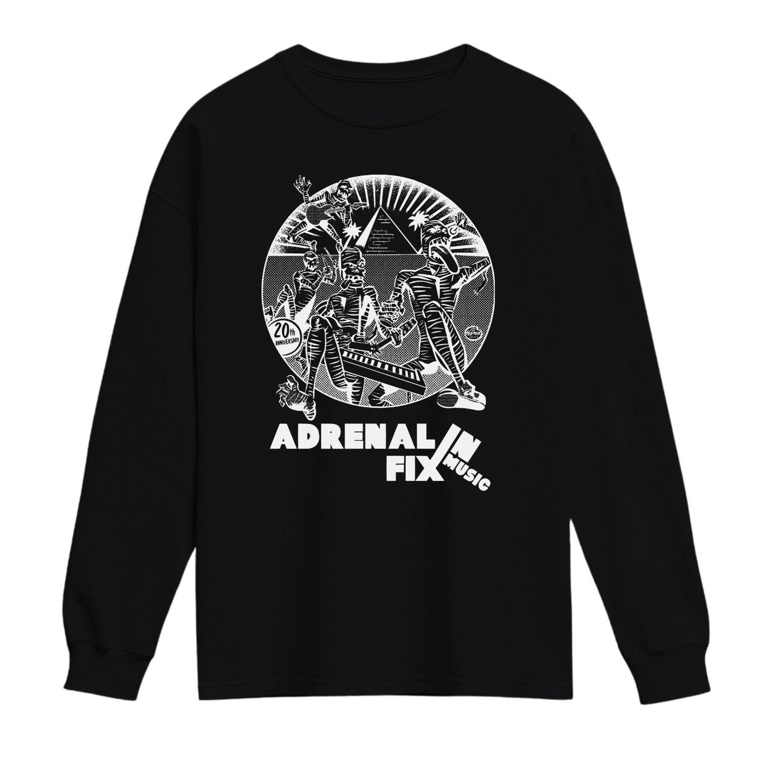 adrenalin fix music long sleeve shirt