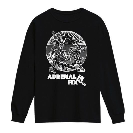 adrenalin fix music long sleeve shirt