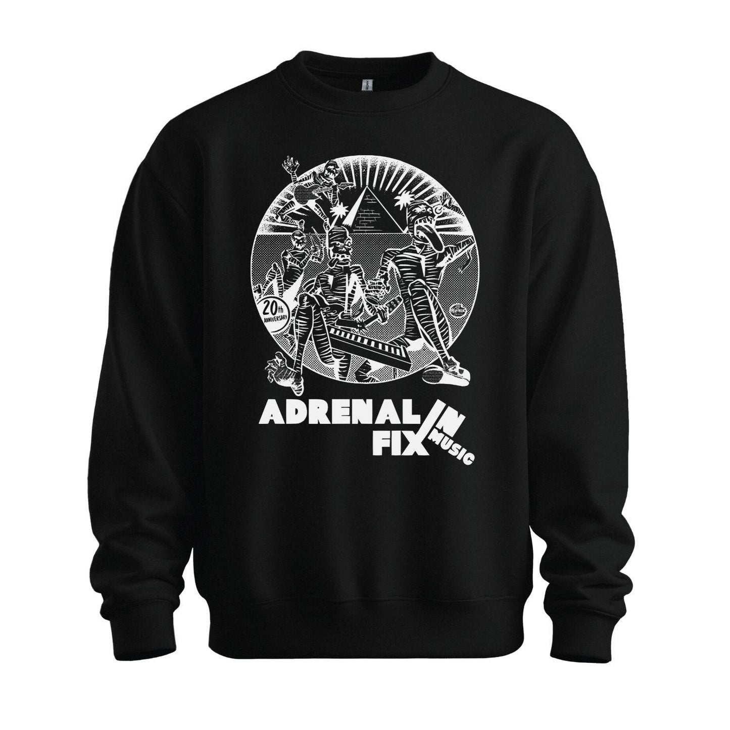 adrenalin fix music sweatshirt black