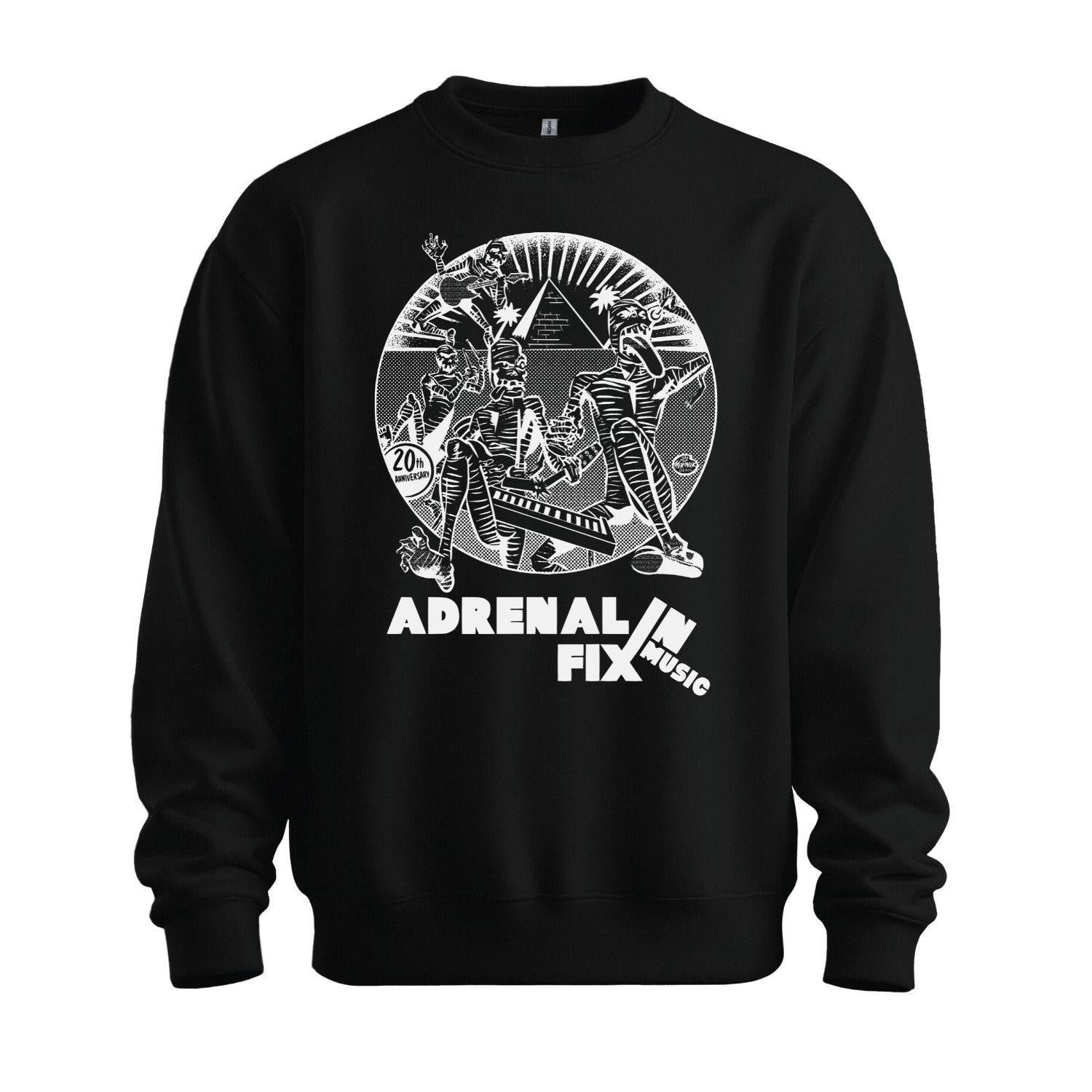 adrenalin fix music sweatshirt black