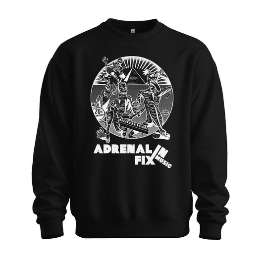 adrenalin fix music sweatshirt black