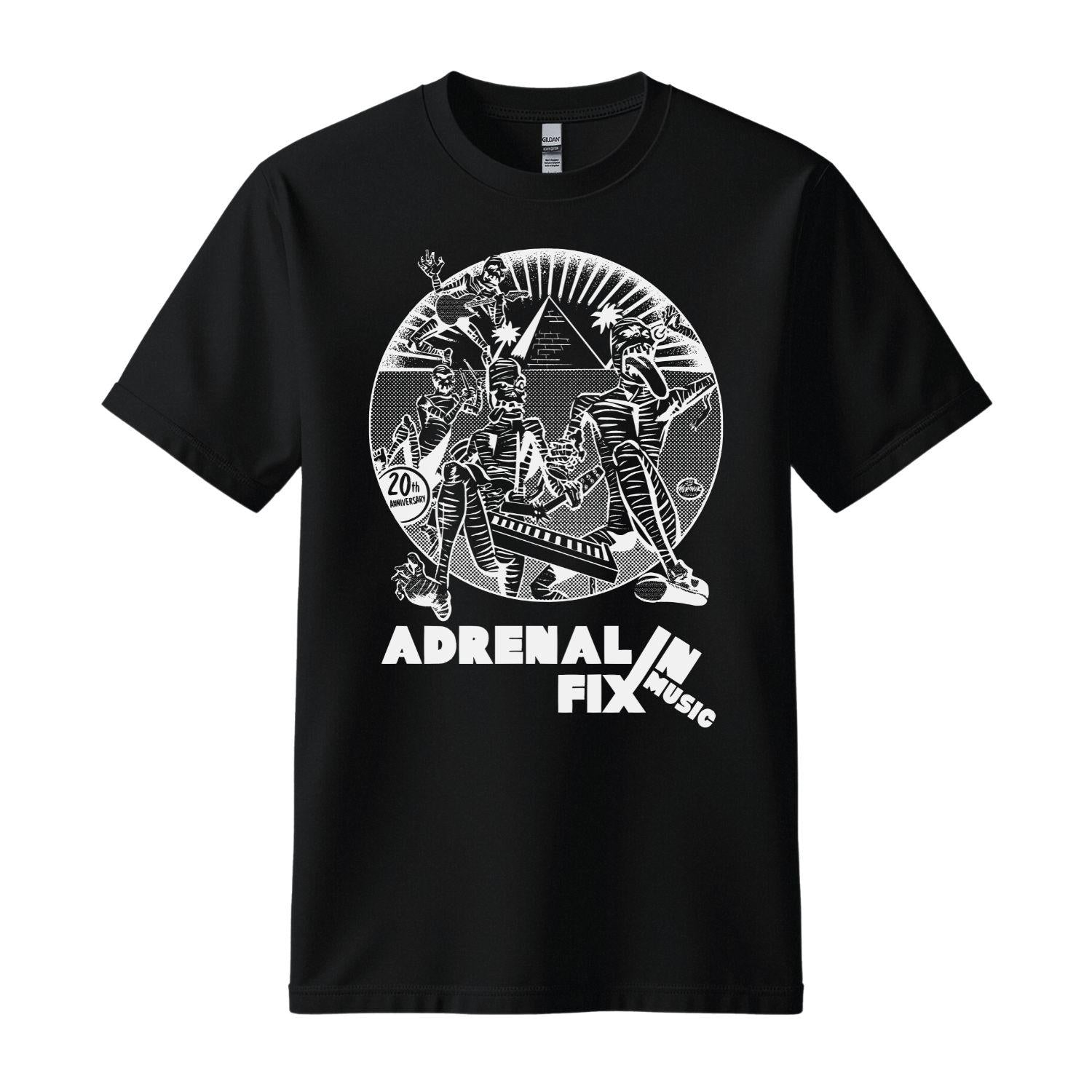 adrenalin fix music black t-shirt distroville
