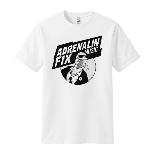 adrenalin fix music t-shirt white 2
