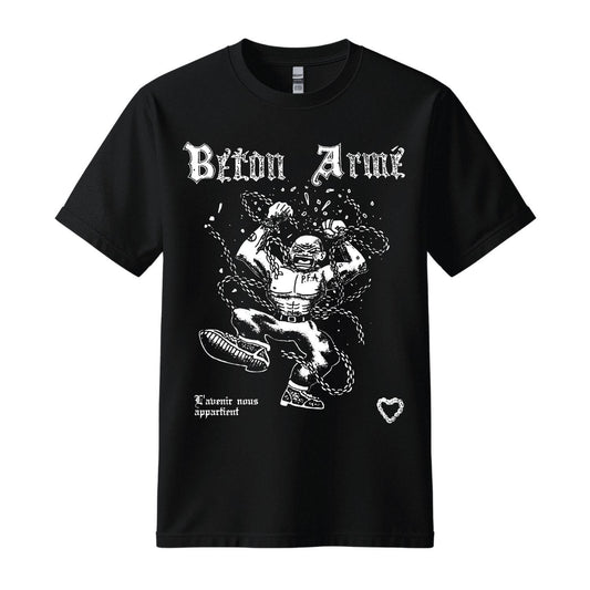 Béton Armé official merch crazy skin black t-shirt