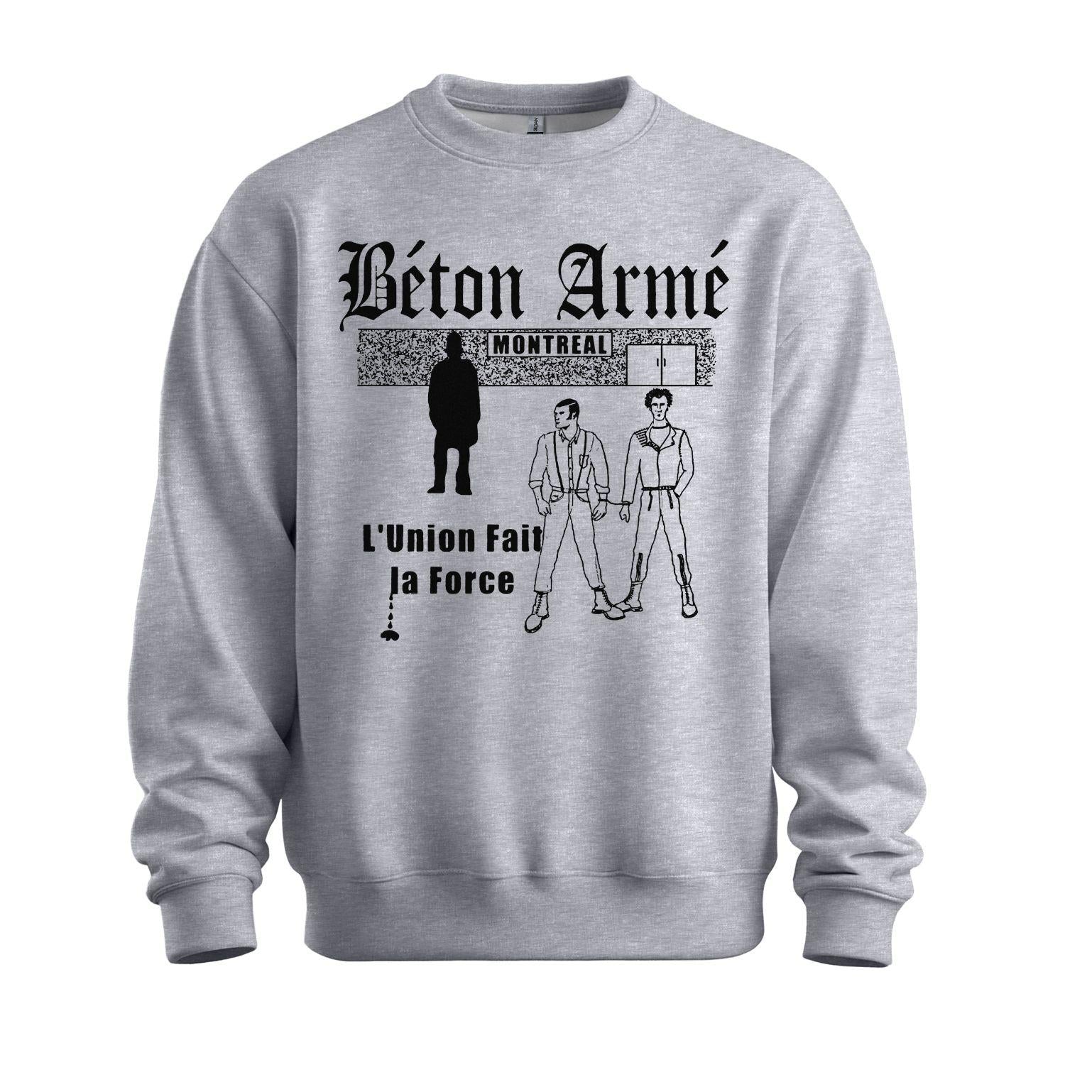 Beton Arme Sweatshirt Union grey
