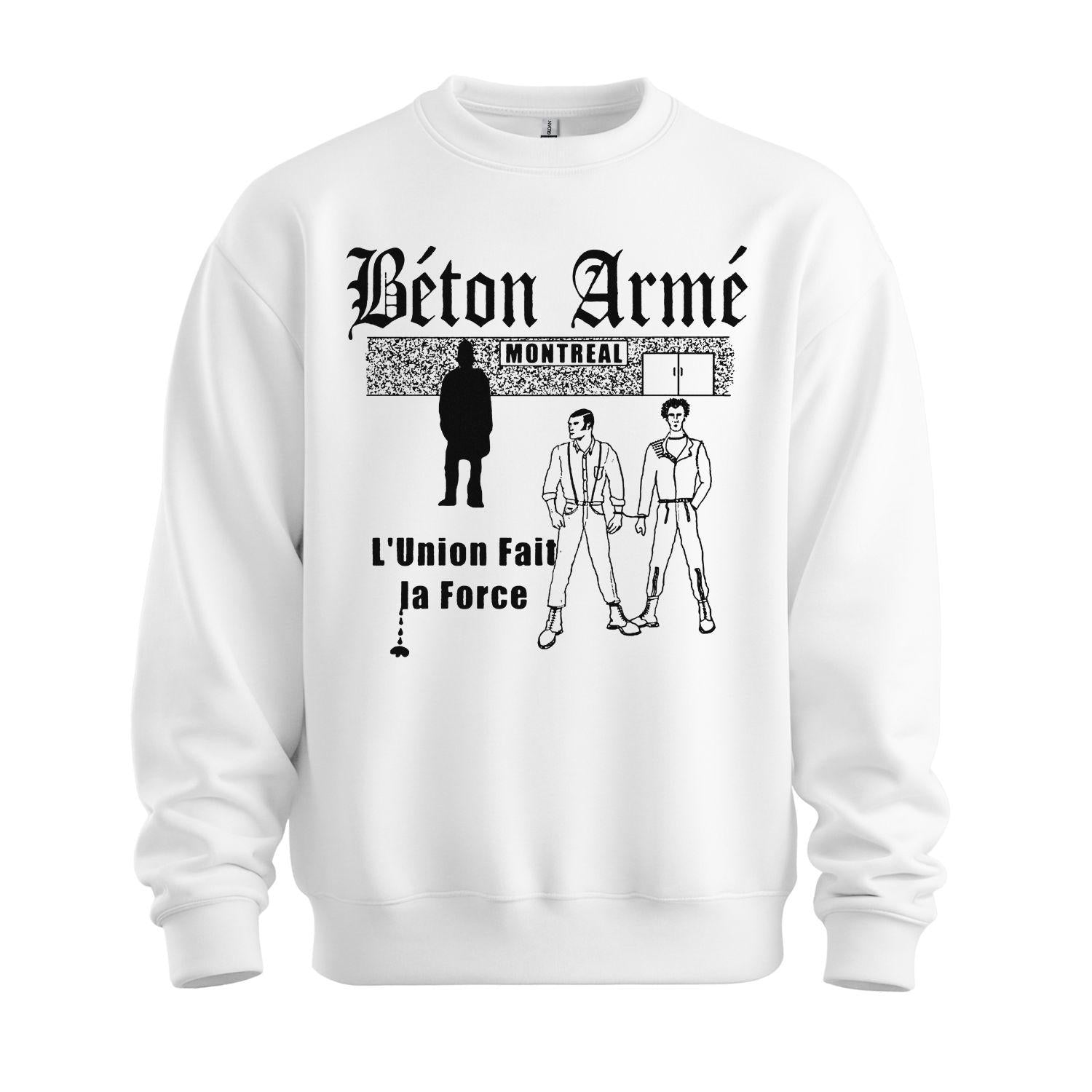 Beton Arme Sweatshirt union white