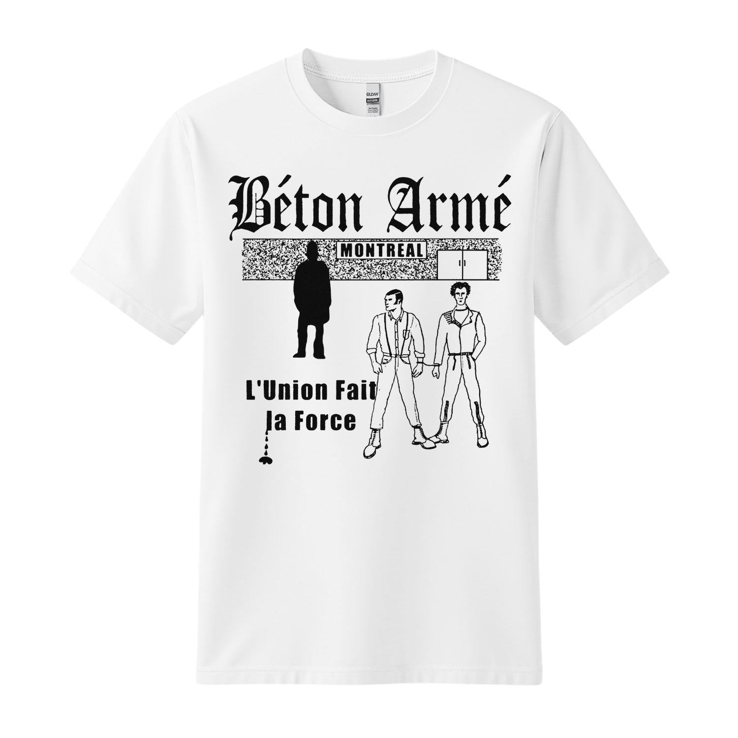 beton arme t-shirt union white
