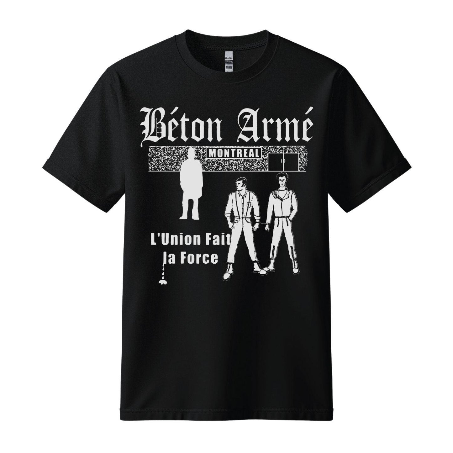 Béton Armé band union black t-shirt official merch