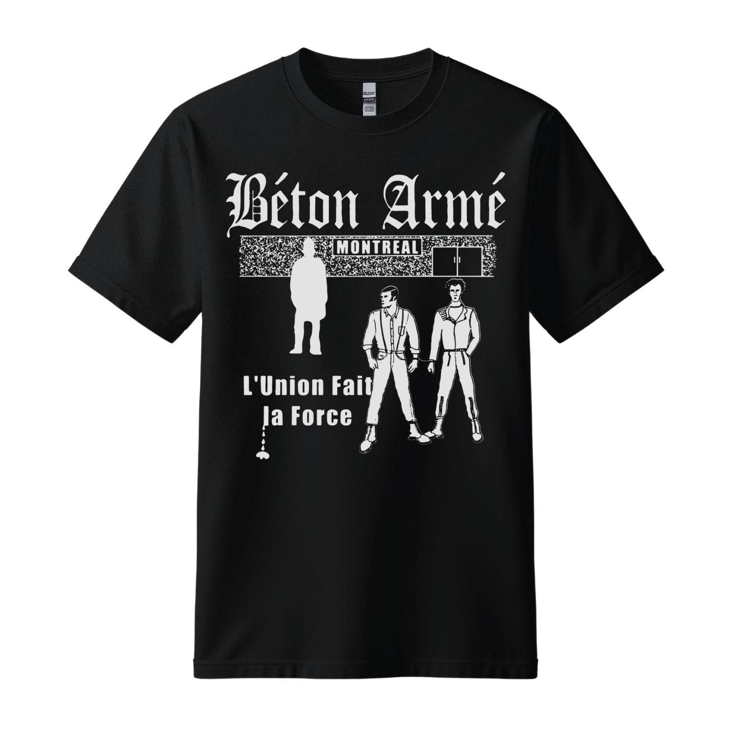 Béton Armé band union black t-shirt official merch