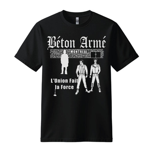 Béton Armé band union black t-shirt official merch