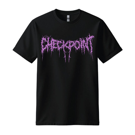 checkpoint t-shirt black purple