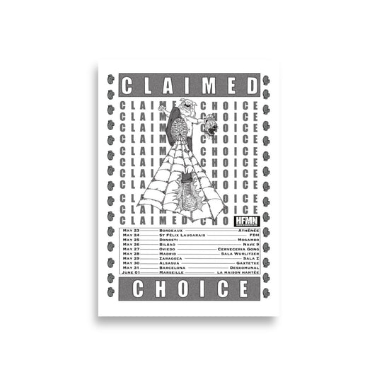 claimed choice tour poster