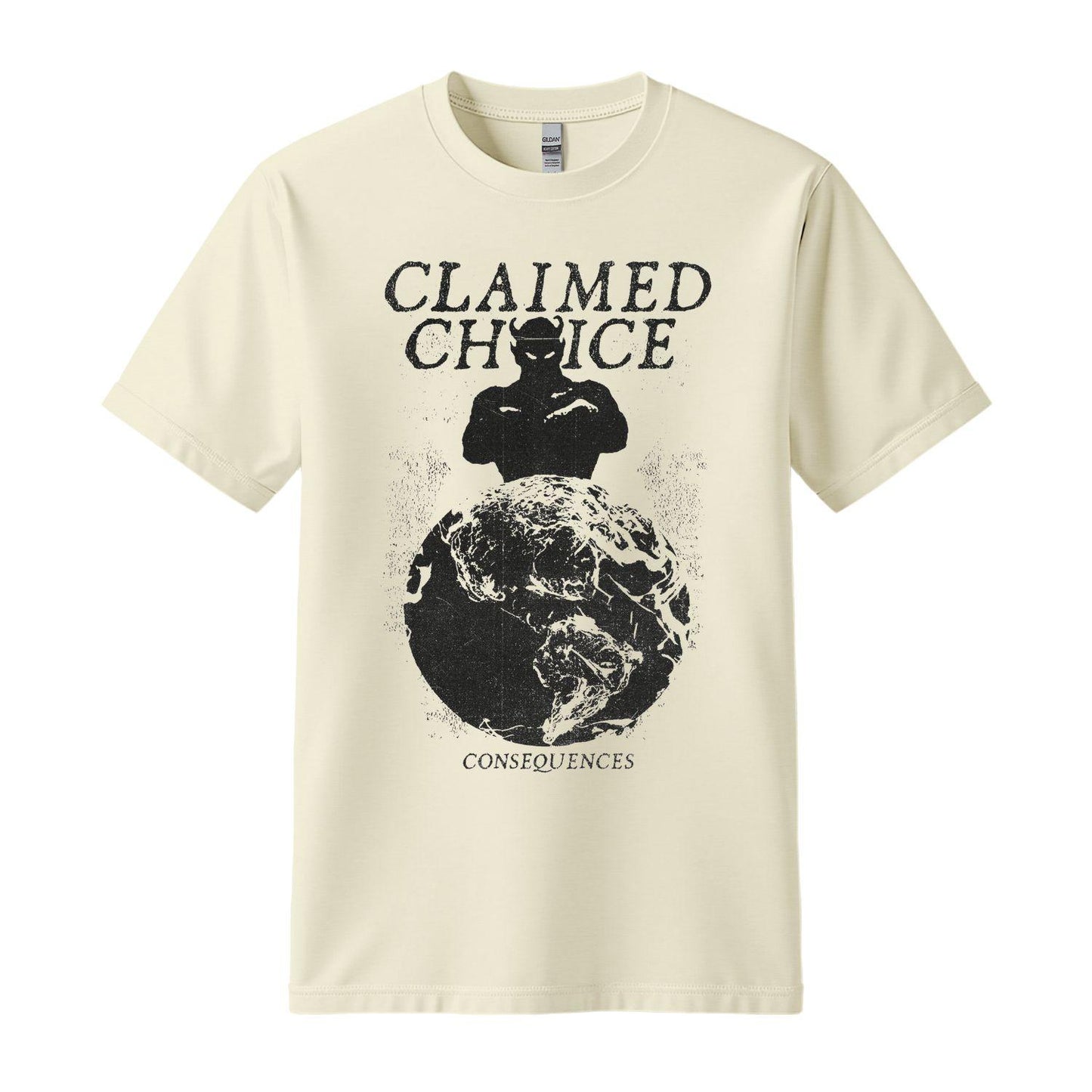 claimed choice t-shirt consequences beige distroville