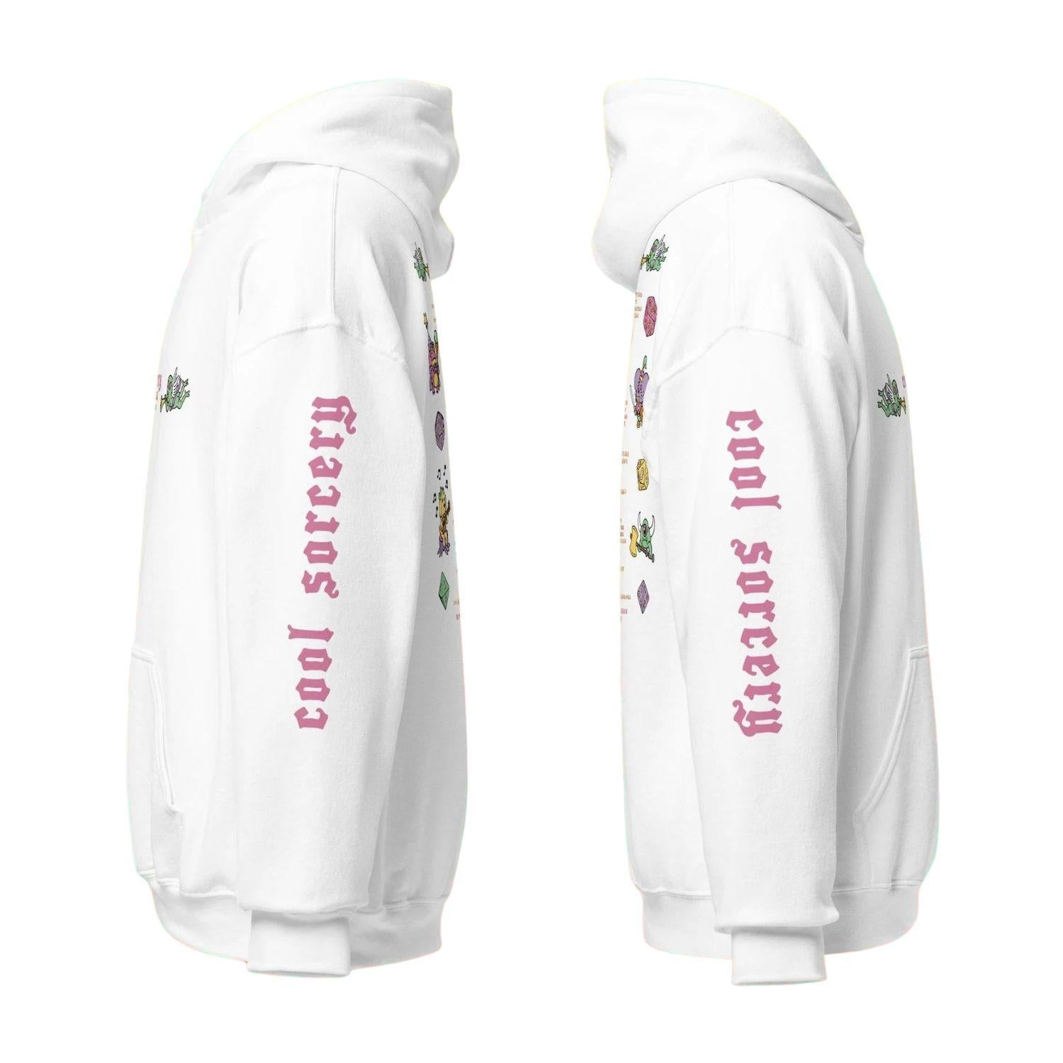 cool sorcery hoodie euro tour white