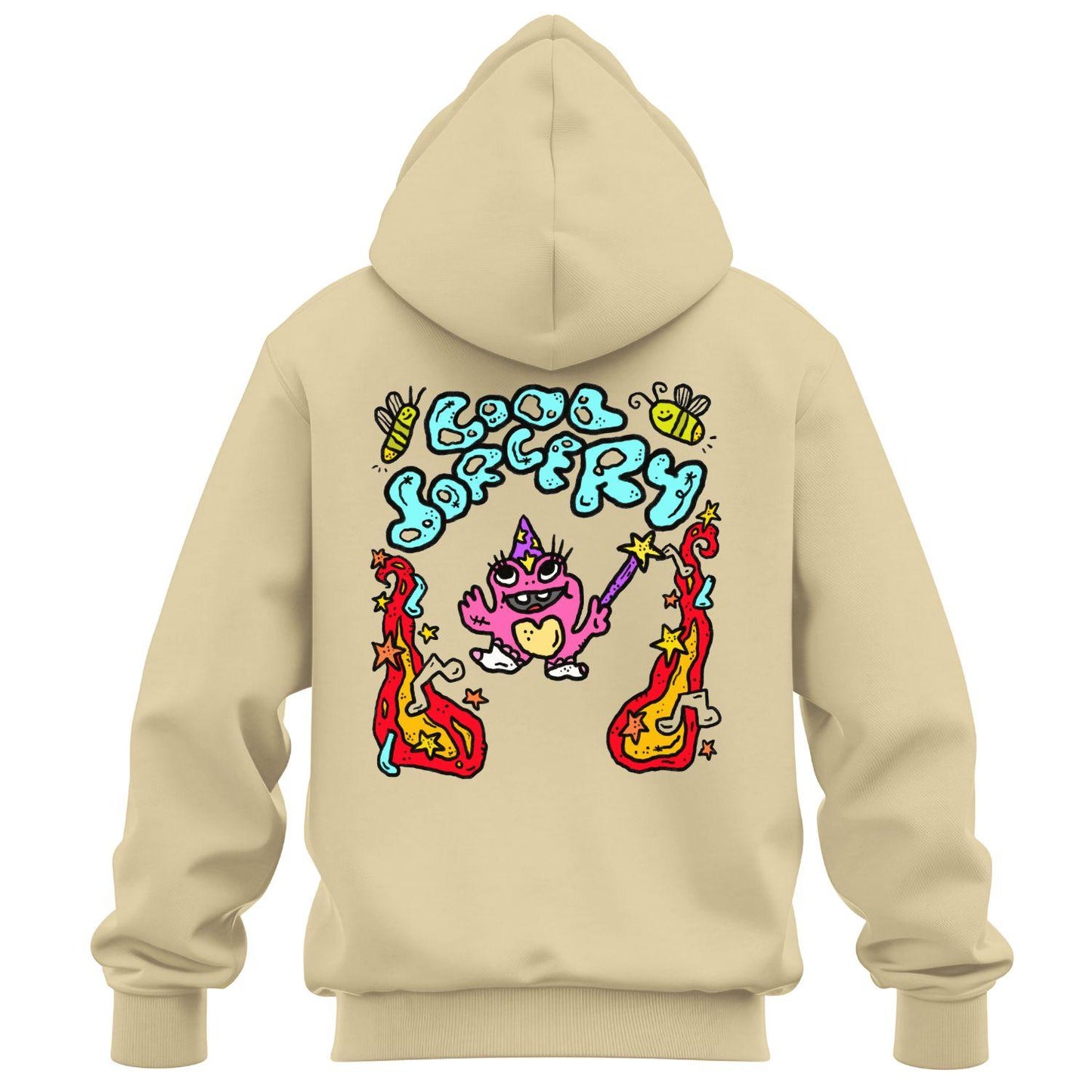 cool sorcery hoodie magic frog